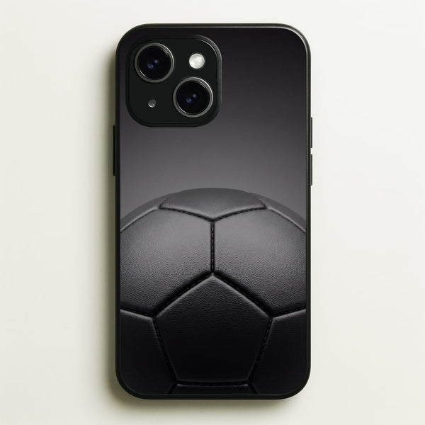 Black Football Phone Case - iPhone 15 / Standard