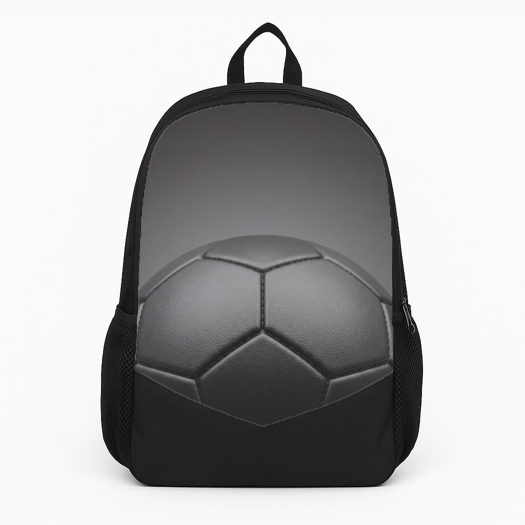Black Football Backpack