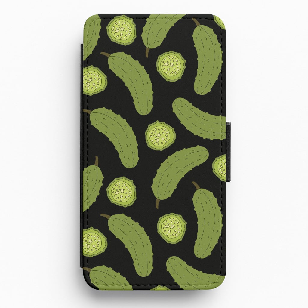 Pickle Assortment Pattern Flip / Wallet Phone Case