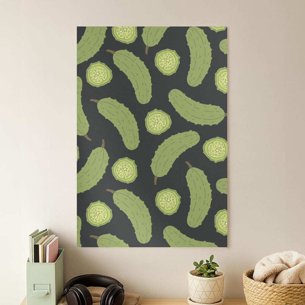 Pickle Assortment Pattern Poster