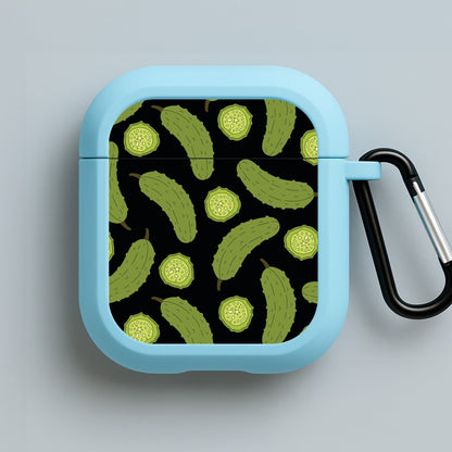 Pickle Assortment Pattern Blue AirPods Case