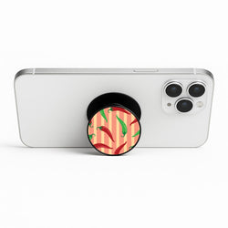 Chilis With Stripes Pattern Phone Stand