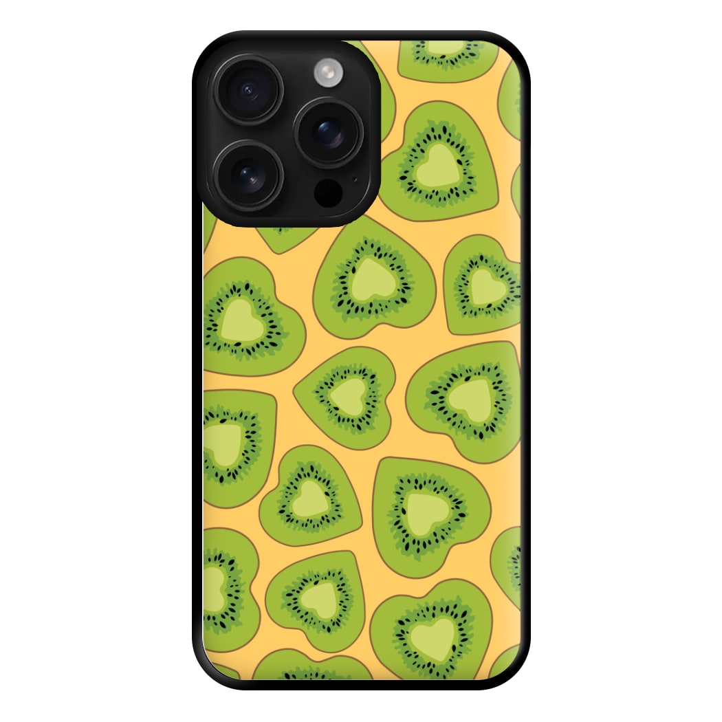 Kiwi Hearts Pattern Phone Case
