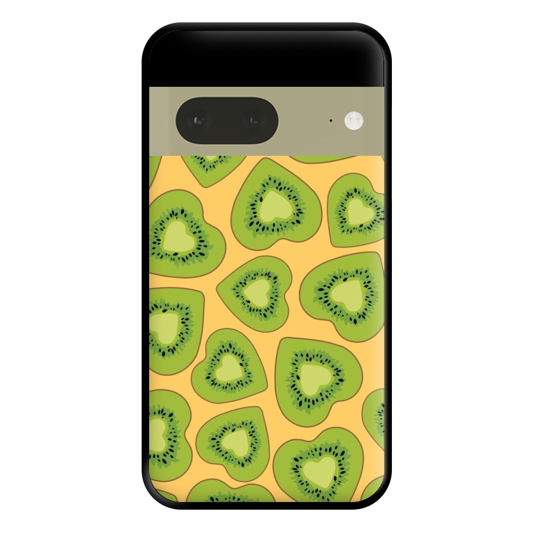Kiwi Hearts Pattern Phone Case for Google Pixel 7a