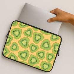 Kiwi Hearts Pattern MacBook Case