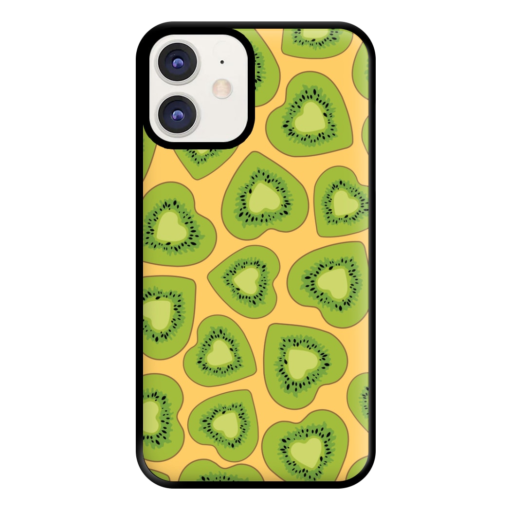 Kiwi Hearts Pattern Phone Case for iPhone 11