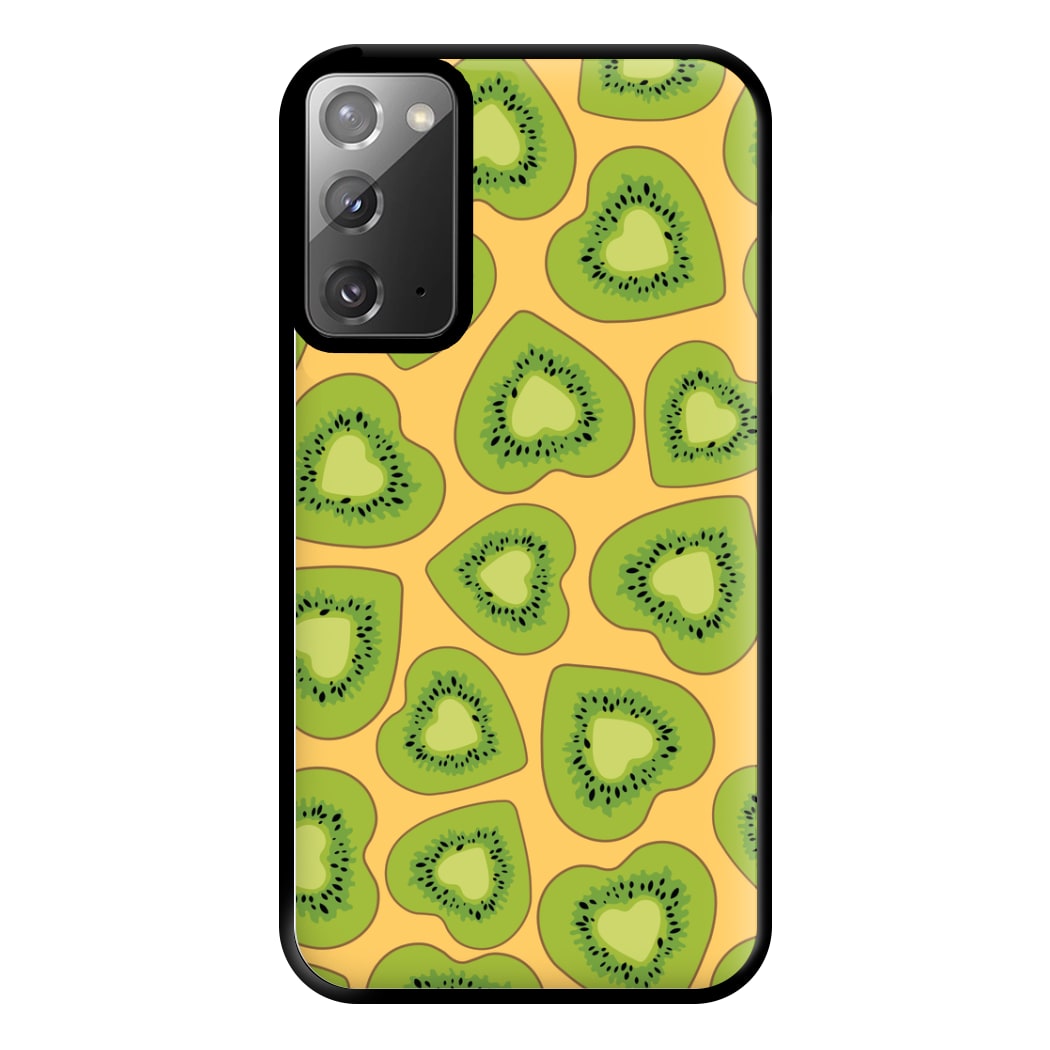 Kiwi Hearts Pattern Phone Case for Galaxy Note 20 Ultra