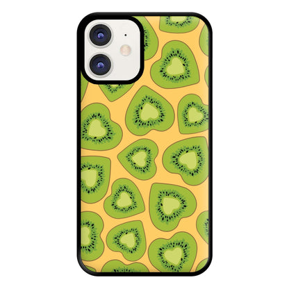 Kiwi Hearts Pattern Phone Case for iPhone 12 / 12 Pro