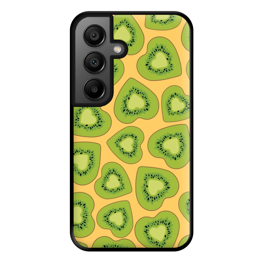 Kiwi Hearts Pattern Phone Case for Galaxy A56