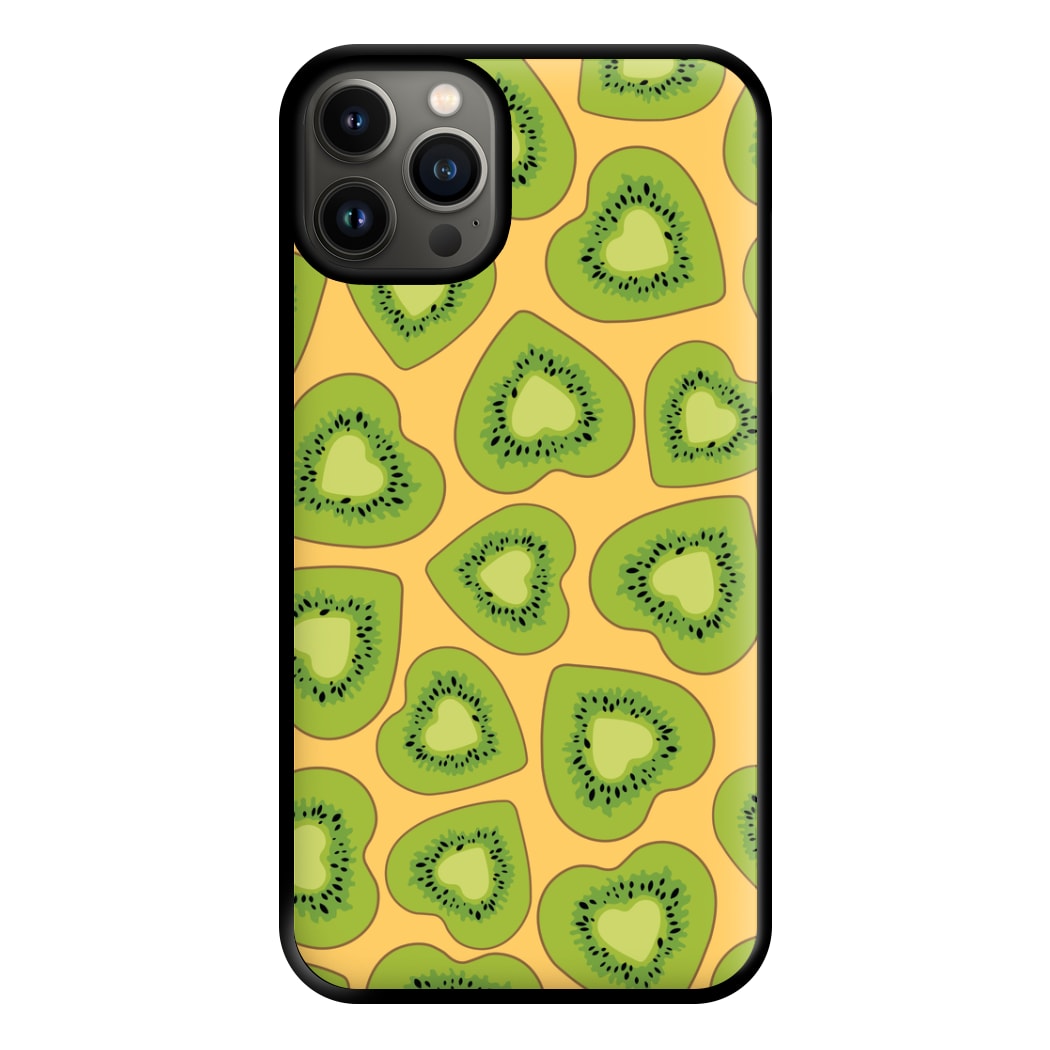 Kiwi Hearts Pattern Phone Case for iPhone 13