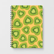 Kiwi Hearts Pattern Notebook 1