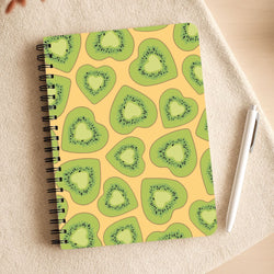 Kiwi Hearts Pattern Notepad