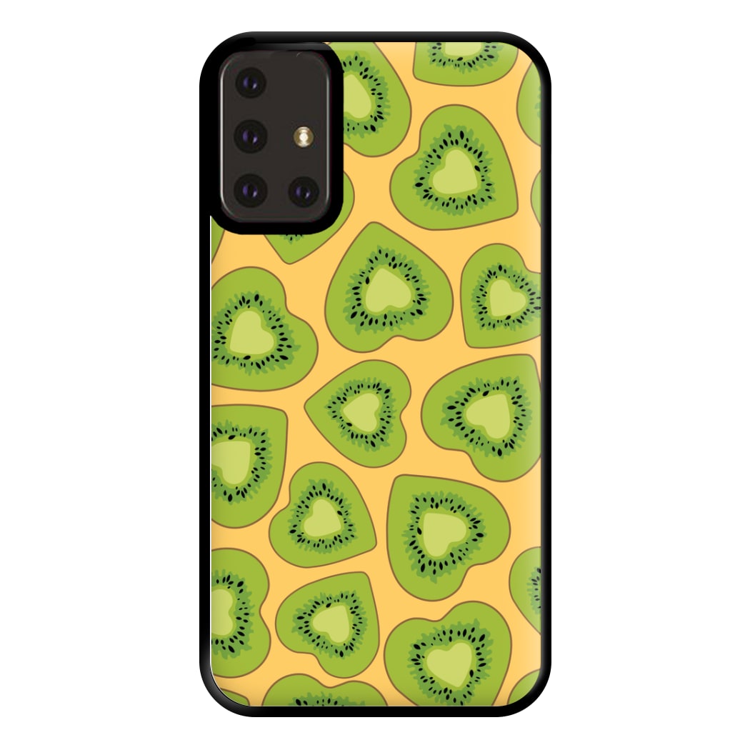 Kiwi Hearts Pattern Phone Case for Galaxy A71