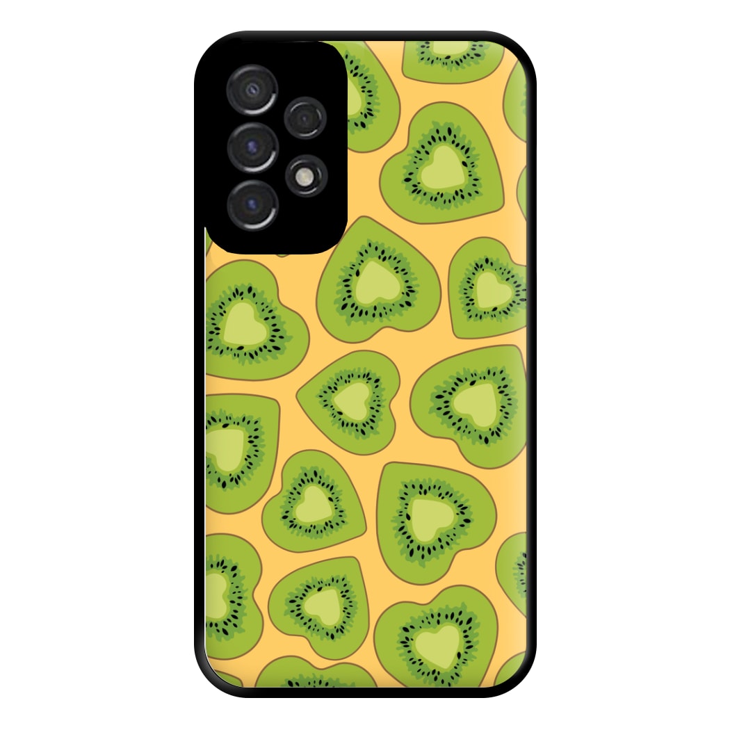 Kiwi Hearts Pattern Phone Case for Galaxy A53