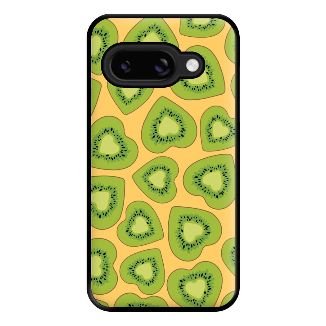 Kiwi Hearts Pattern Phone Case for Google Pixel 8a