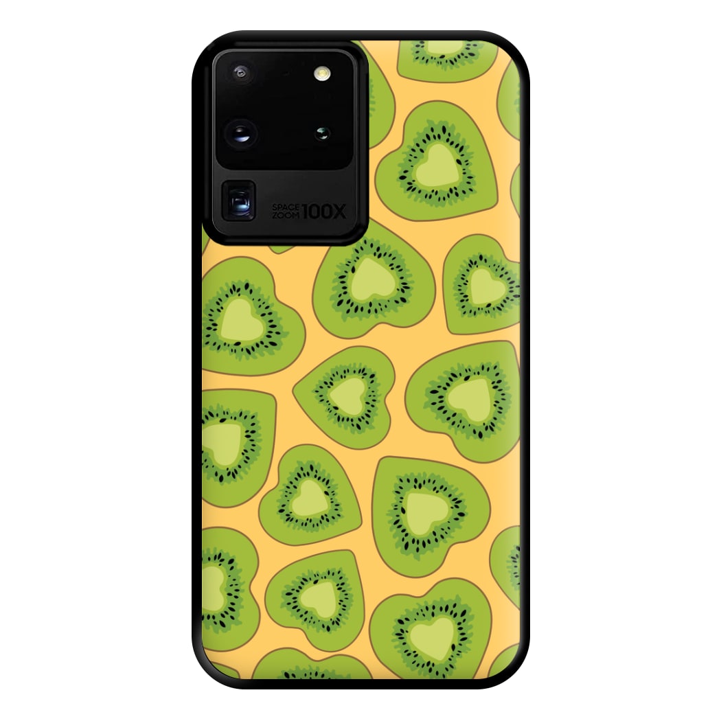 Kiwi Hearts Pattern Phone Case for Galaxy S20 Ultra