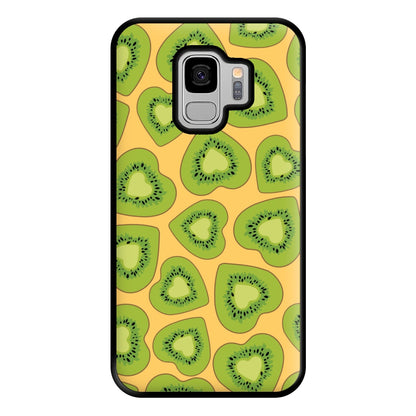 Kiwi Hearts Pattern Phone Case for Galaxy S9 Plus