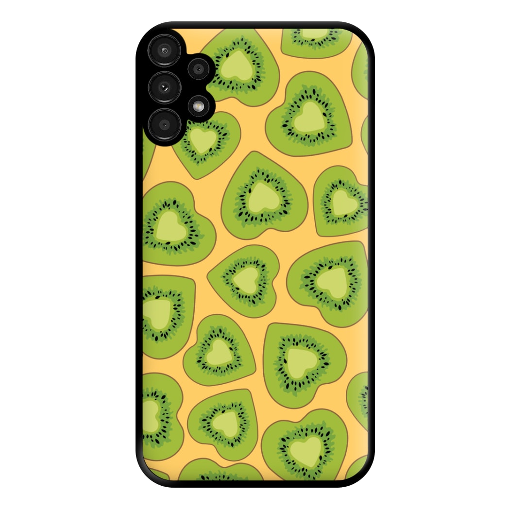 Kiwi Hearts Pattern Phone Case for Galaxy A13