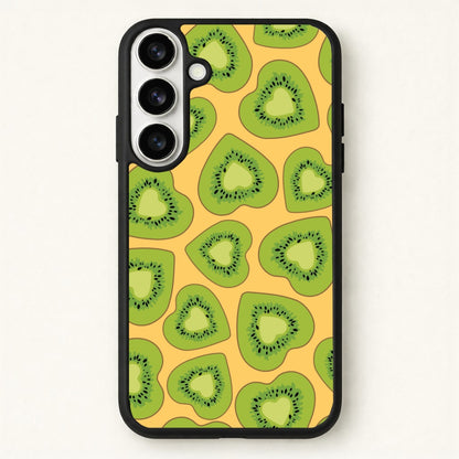 Kiwi Hearts Pattern Phone Case for Galaxy S26