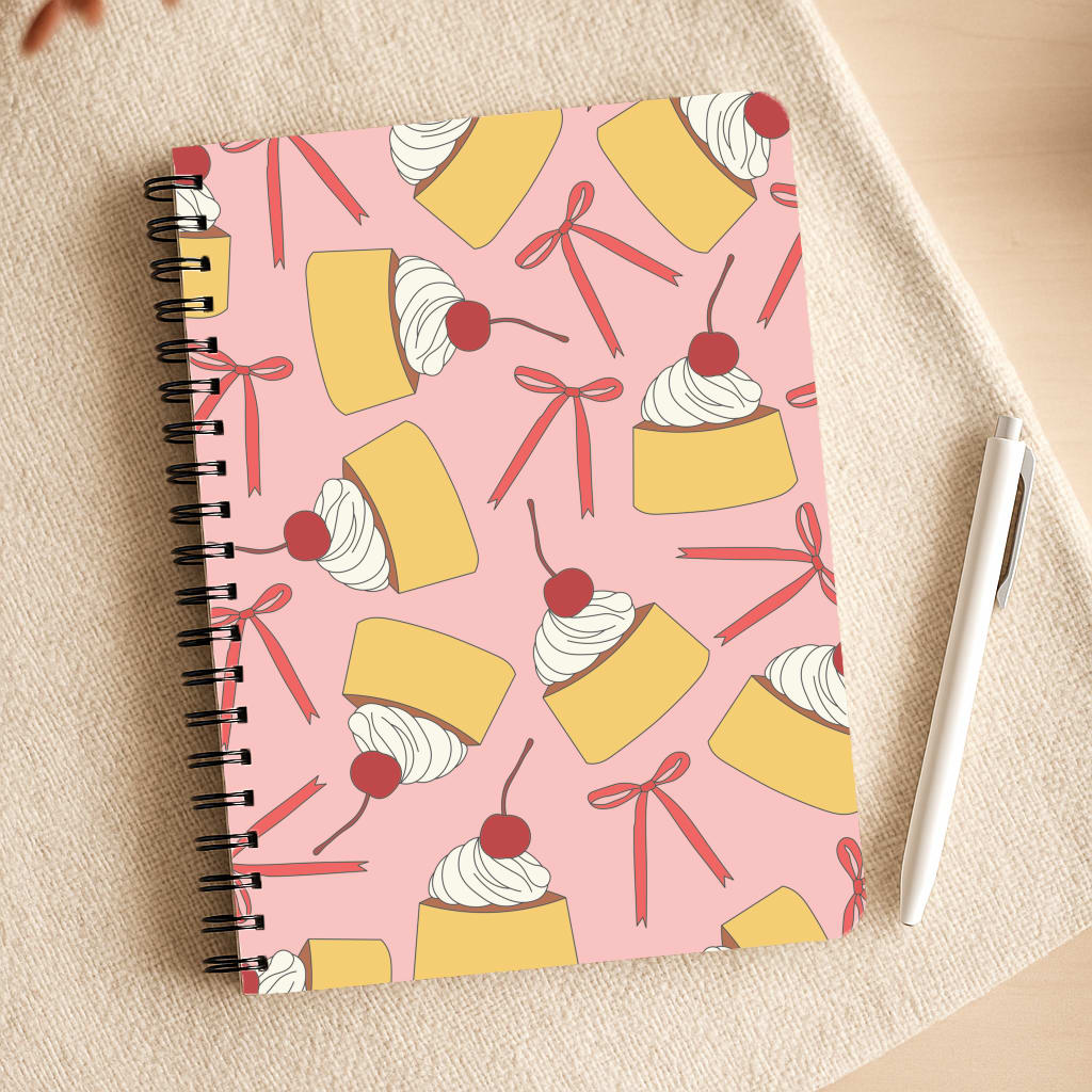 Coquette Bows And Pudding Pattern Notepad