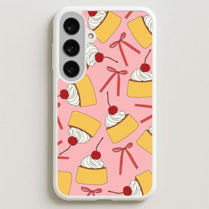 Coquette Bows And Pudding Pattern Phone Case for Galaxy S25FE