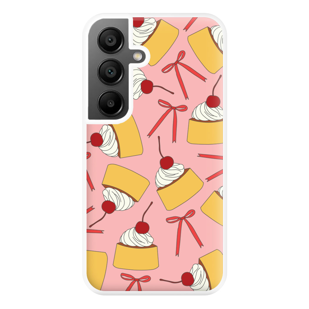 Coquette Bows And Pudding Pattern Phone Case for Galaxy A56