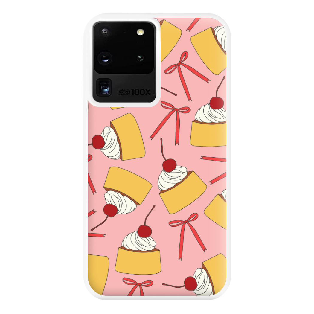 Coquette Bows And Pudding Pattern Phone Case for Galaxy S20 Ultra
