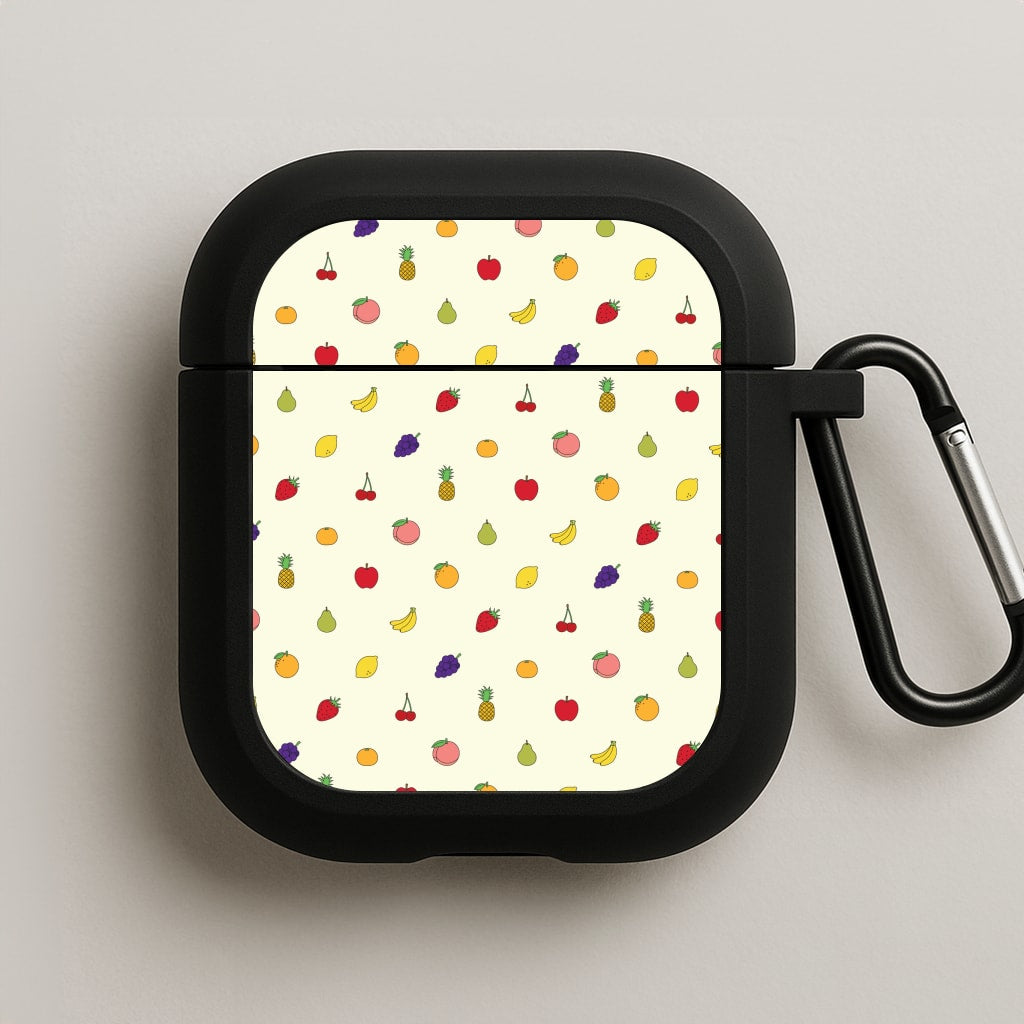Miniature Fruits Pattern AirPods Case