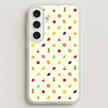 Miniature Fruits Pattern Phone Case for Galaxy S25FE
