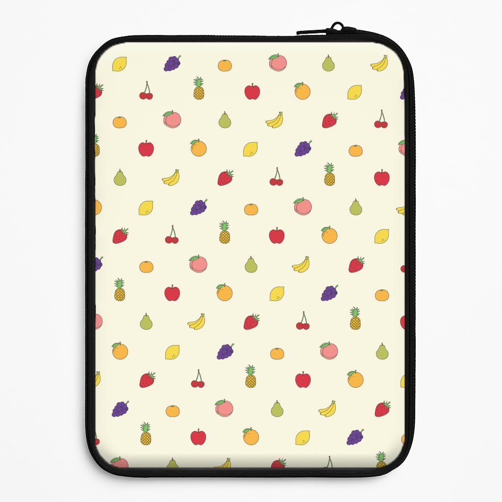 Miniature Fruits Pattern Laptop Sleeve