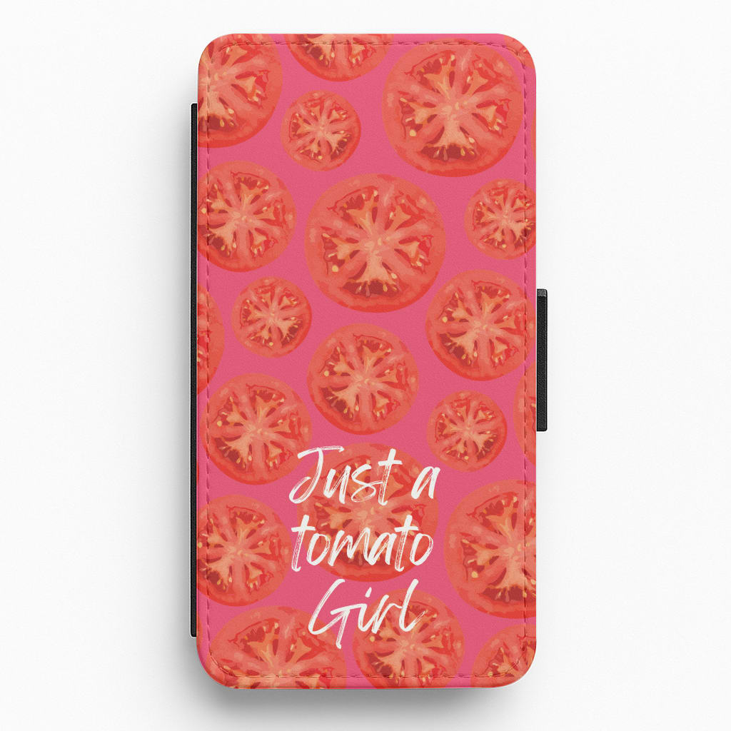 Just A Tomato Girl Flip / Wallet Phone Case