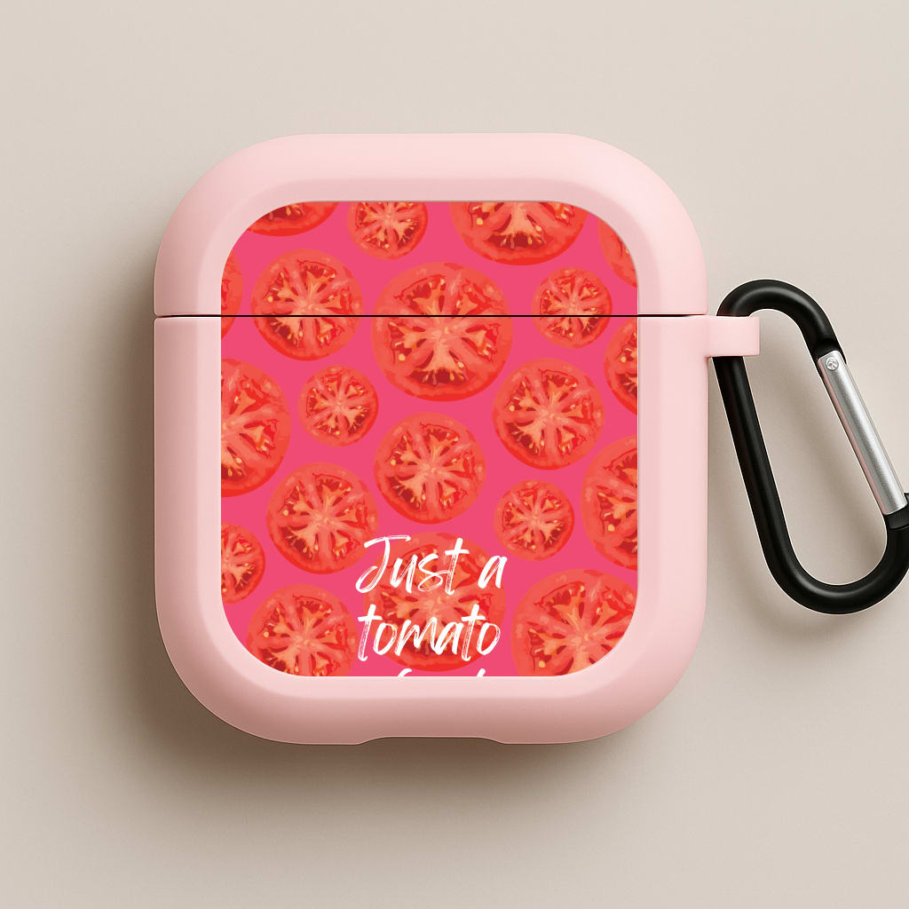 Just A Tomato Girl Pink AirPods Case