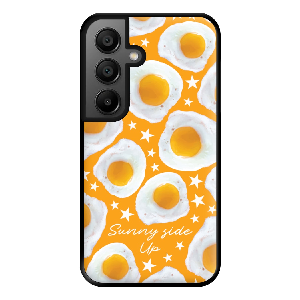 Sunny Side Up Egg Pattern Phone Case for Galaxy A56