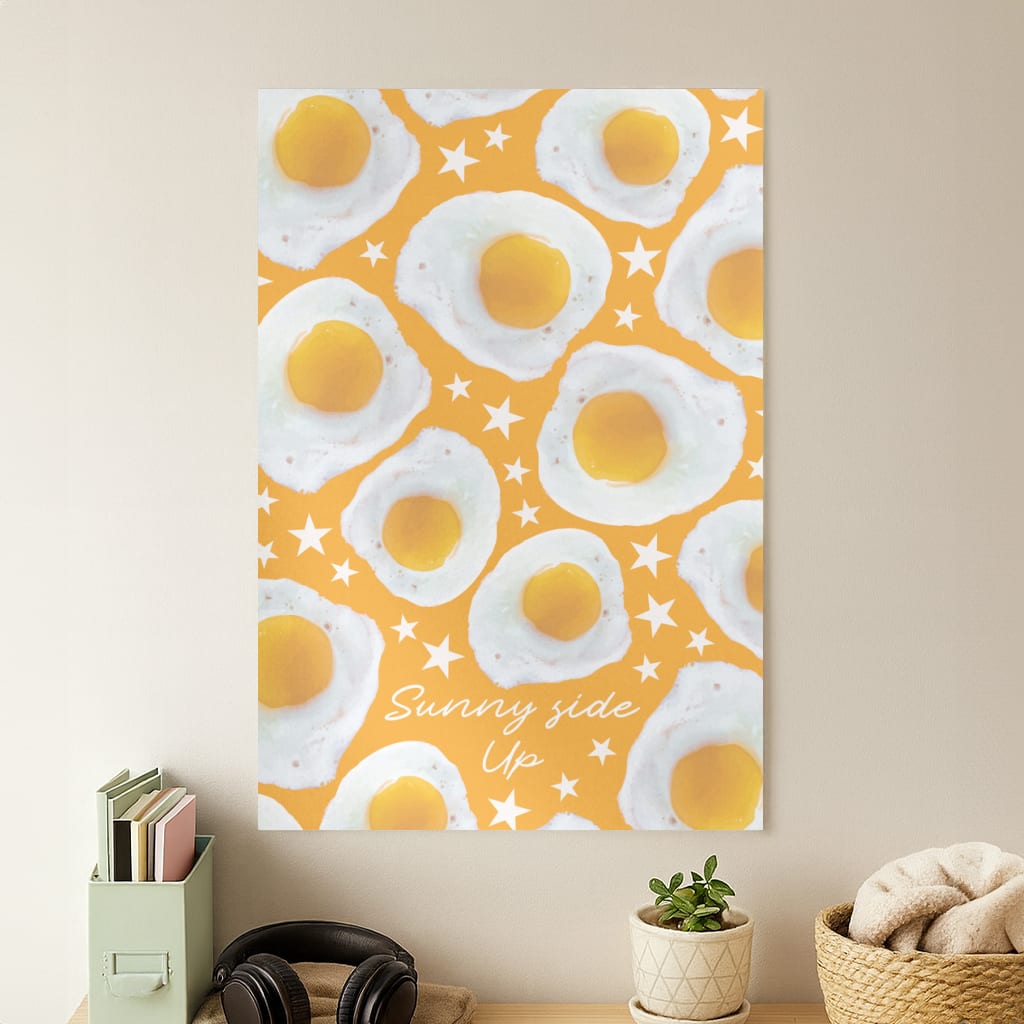 Sunny Side Up Egg Pattern Poster