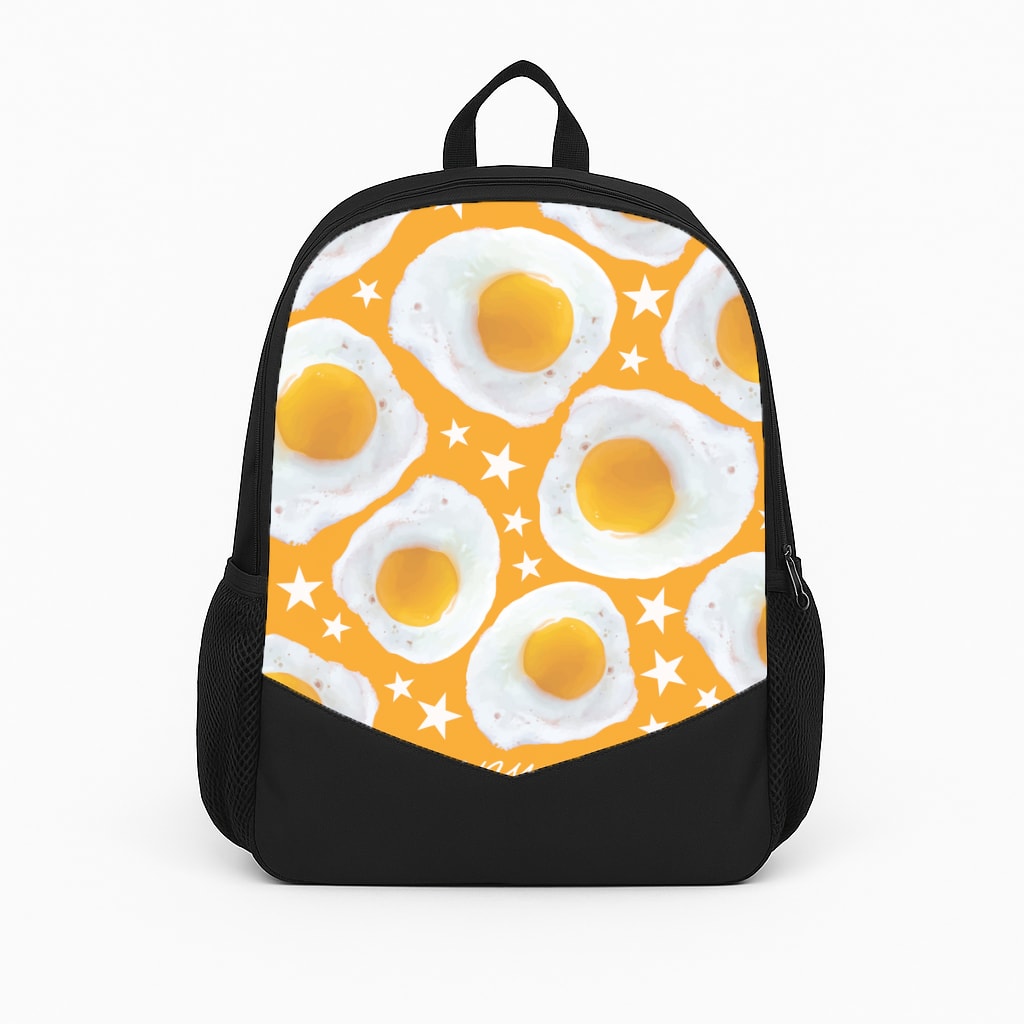 Sunny Side Up Egg Pattern Backpack