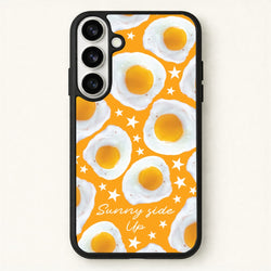 Sunny Side Up Egg Pattern Phone Case for Galaxy S26