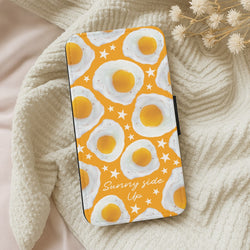 Sunny Side Up Egg Pattern Wallet Phone Case
