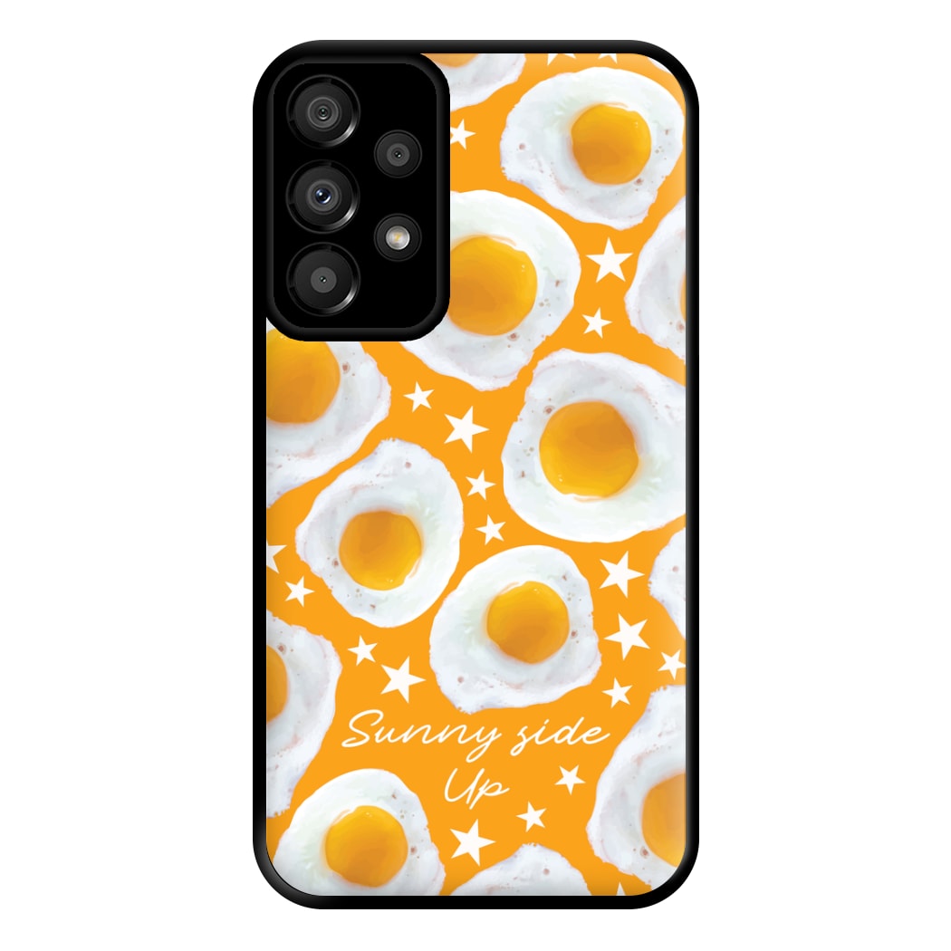 Sunny Side Up Egg Pattern Phone Case for Galaxy A33