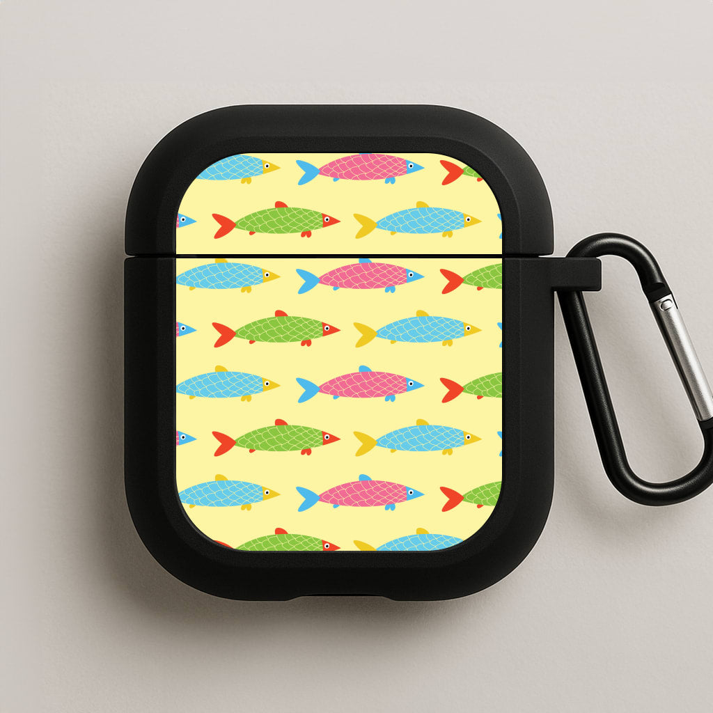 Colourful Cartoon Fish Pattern AirPods Case