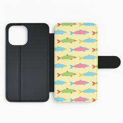 Colourful Cartoon Fish Pattern Flip Phone Case