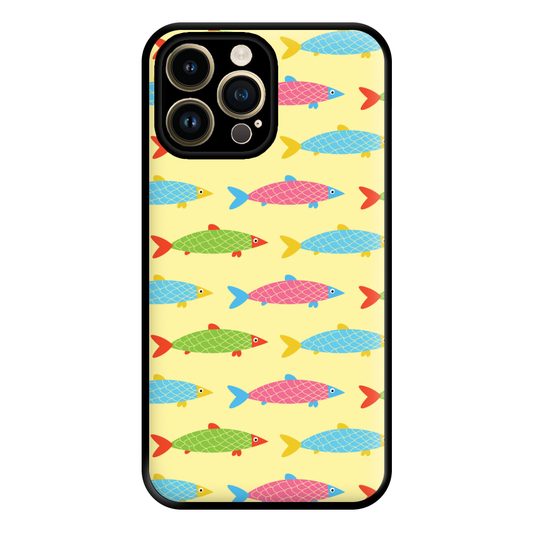 Colourful Cartoon Fish Pattern Phone Case for iPhone 14 Pro Max
