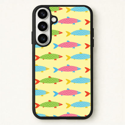 Colourful Cartoon Fish Pattern Phone Case for Galaxy S26