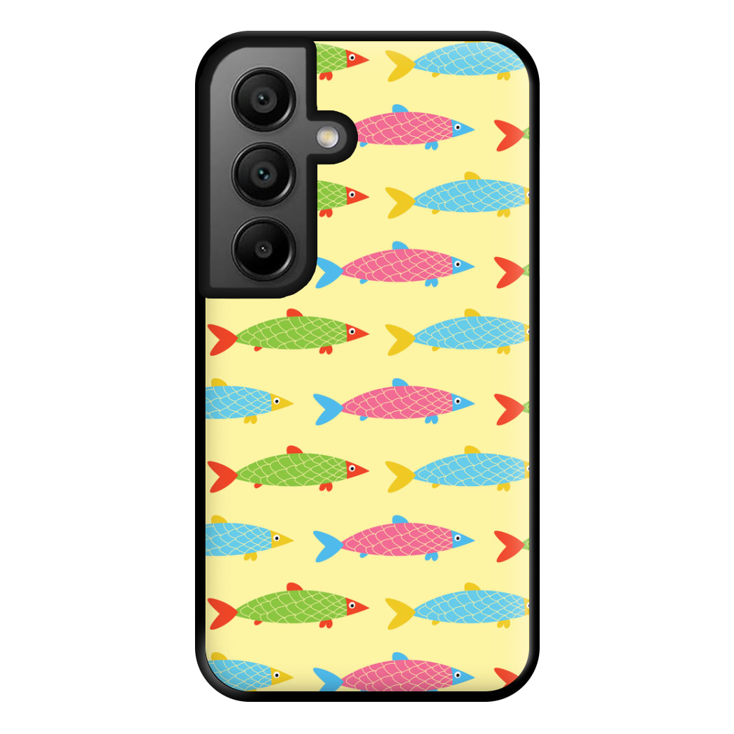 Colourful Cartoon Fish Pattern Phone Case for Galaxy A56