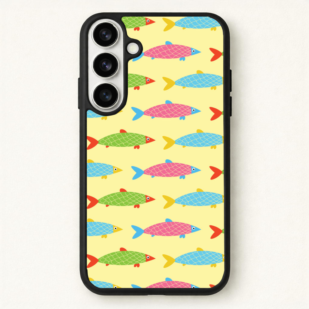 Colourful Cartoon Fish Pattern Phone Case for Galaxy S26 Plus