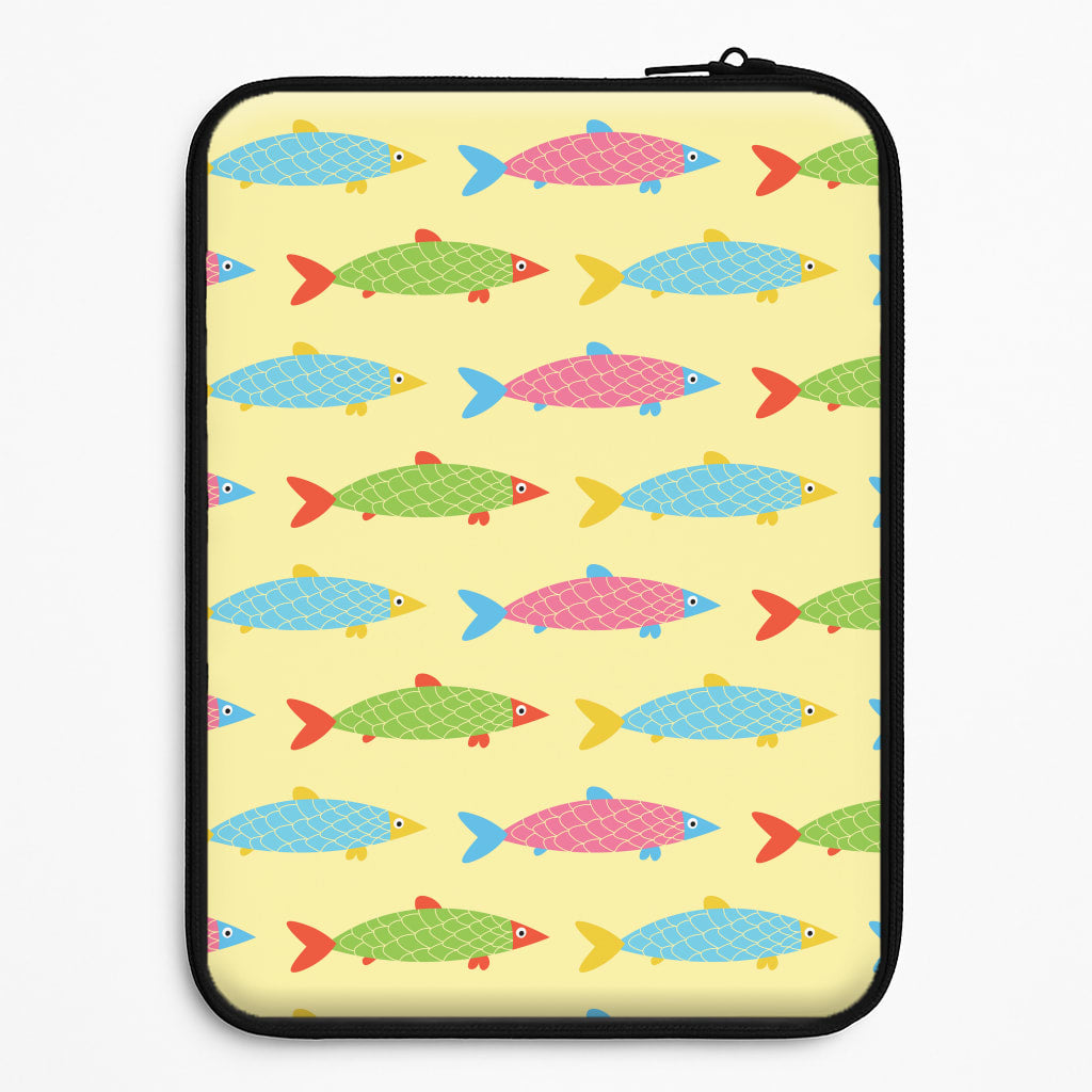 Colourful Cartoon Fish Pattern Laptop Sleeve