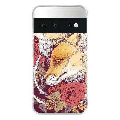 Red Fox Bloom Phone Case for Google Pixel 6a