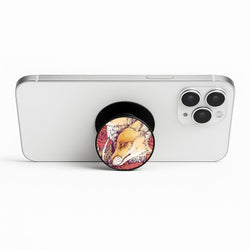 Red Fox Bloom Phone Stand