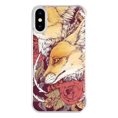 Red Fox Bloom Phone Case for iPhone XS Max