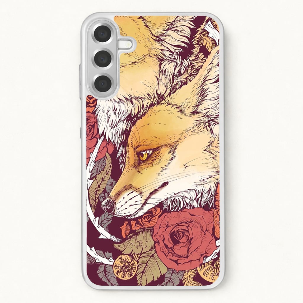 Red Fox Bloom Phone Case for Galaxy A17