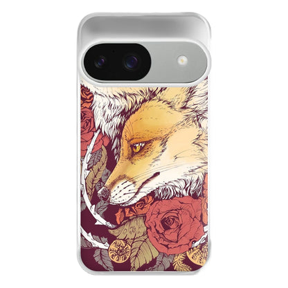 Red Fox Bloom Phone Case for Google Pixel 9 / 9 Pro